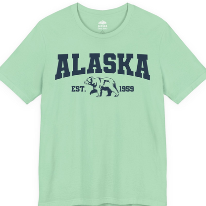 Vintage Alaska Bear Shirt T-Shirt – Mint – Alaska Cruise Shirts