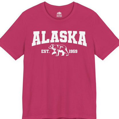 Vintage Alaska Bear Shirt T-Shirt – Berry – Alaska Cruise Shirts