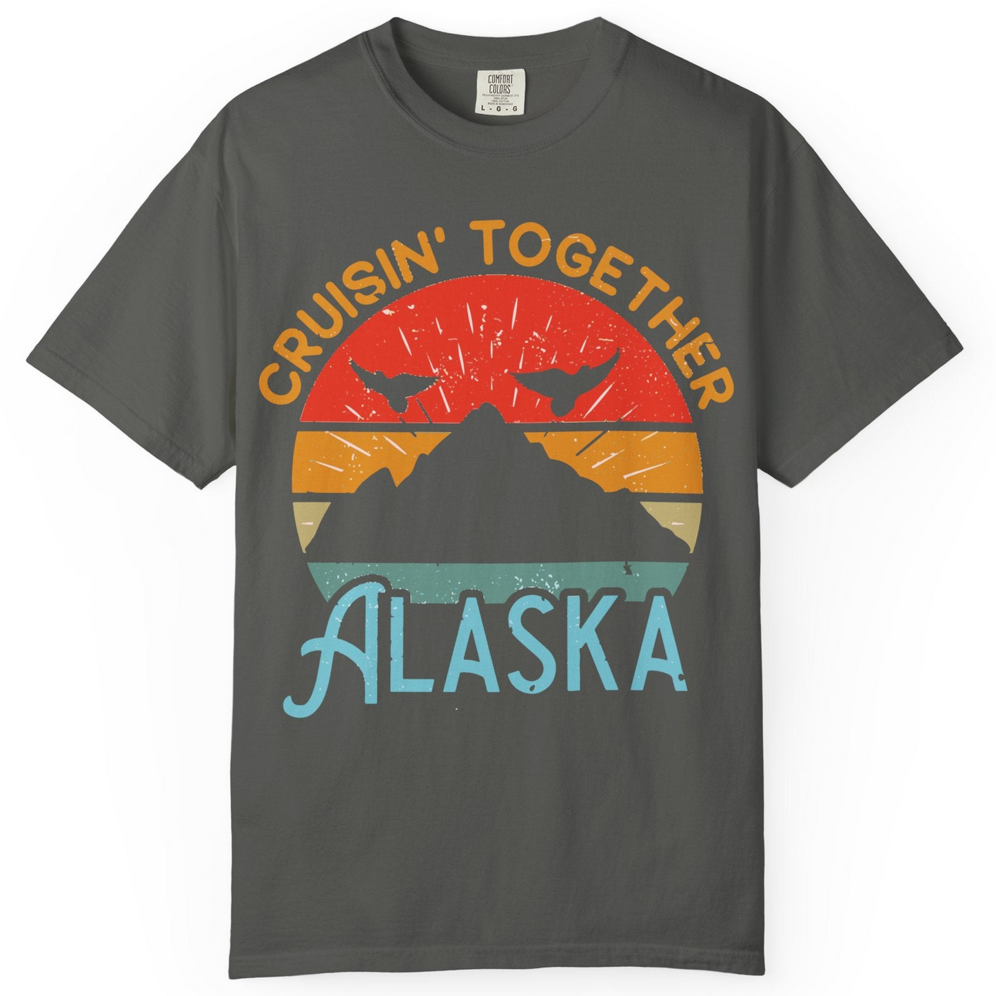 Retro Alaska Cruise Shirt T-Shirt – Pepper – Alaska Cruise Shirts