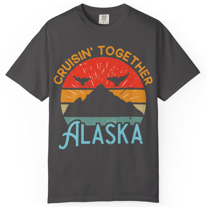 Retro Alaska Cruise Shirt T-Shirt – Graphite – Alaska Cruise Shirts