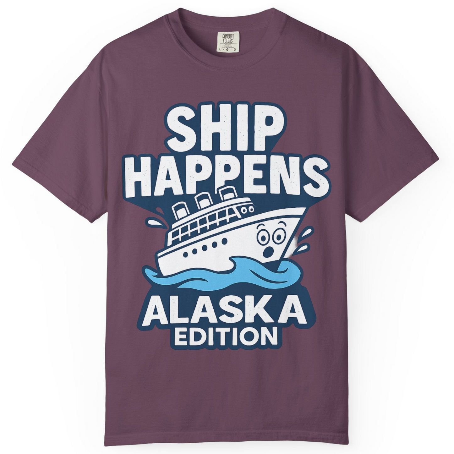 Ship Happens Alaska Cruise Shirt T-Shirt – Berry – Alaska Cruise Shirts