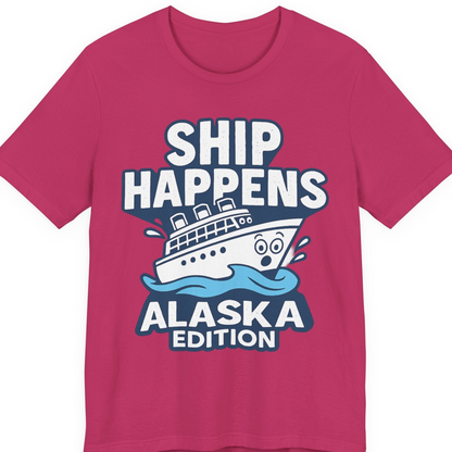 Ship Happens Alaska Cruise Shirt T-Shirt – Berry – Alaska Cruise Shirts