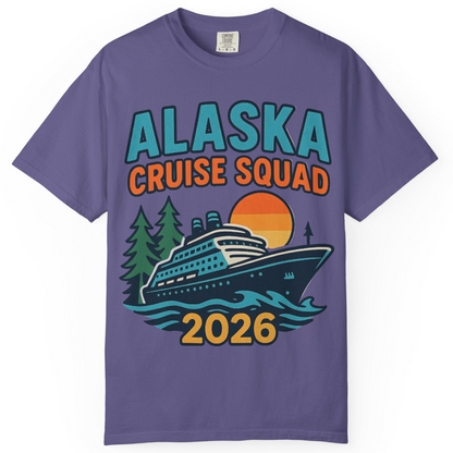 Alaska Cruise Squad Shirt T-Shirt – Grape – Alaska Cruise Shirts