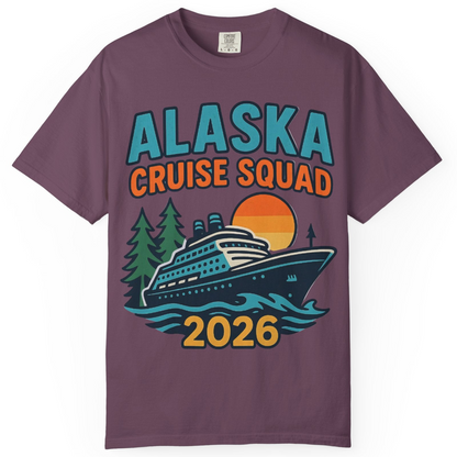 Alaska Cruise Squad Shirt T-Shirt – Berry – Alaska Cruise Shirts