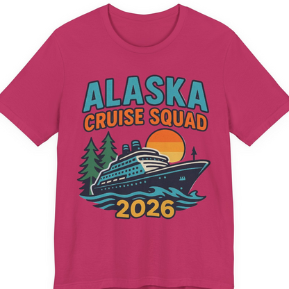 Alaska Cruise Squad Shirt T-Shirt – Berry – Alaska Cruise Shirts