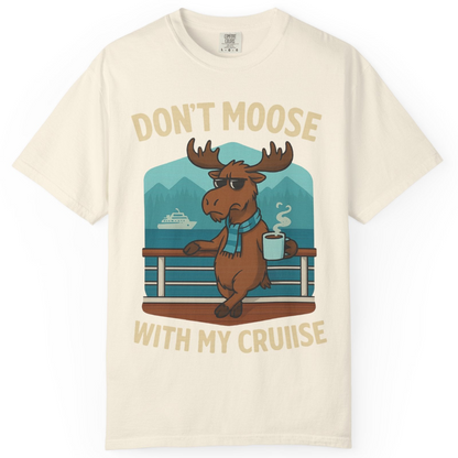Funny Moose on Alaska Cruise Ship Shirt T-Shirt – Ivory – Alaska Cruise Shirts