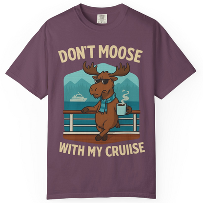Funny Moose on Alaska Cruise Ship Shirt T-Shirt – Berry – Alaska Cruise Shirts