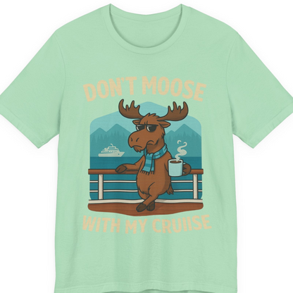 Funny Moose on Alaska Cruise Ship Shirt T-Shirt – Mint – Alaska Cruise Shirts
