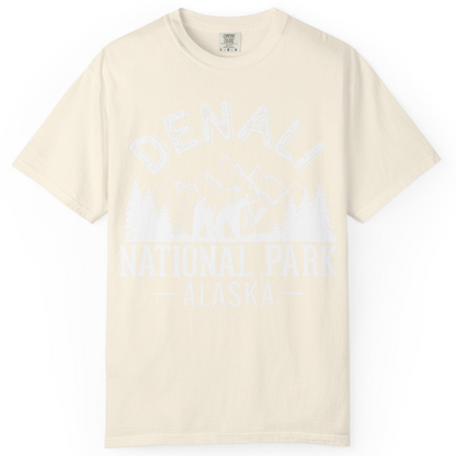 Denali National Park Bear Mountains Vintage Alaska Nature Shirt — Comfort T-Shirt – Ivory – Alaska Cruise Shirts
