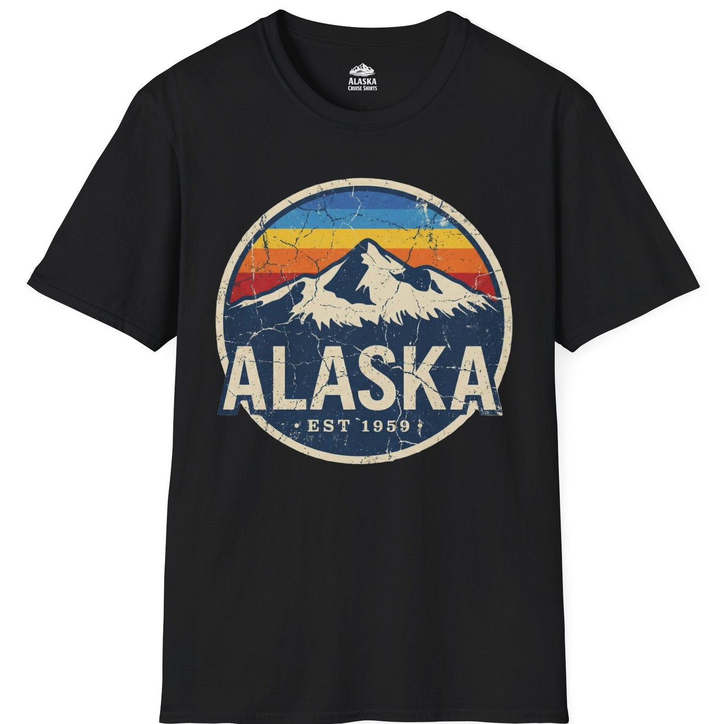 Alaska Vintage Shirt T-Shirt – Black – Alaska Cruise Shirts