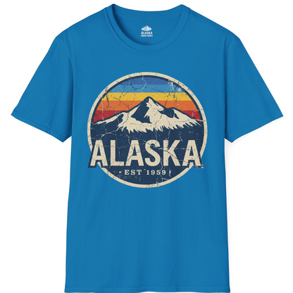 Alaska Vintage Shirt T-Shirt – Sapphire – Alaska Cruise Shirts