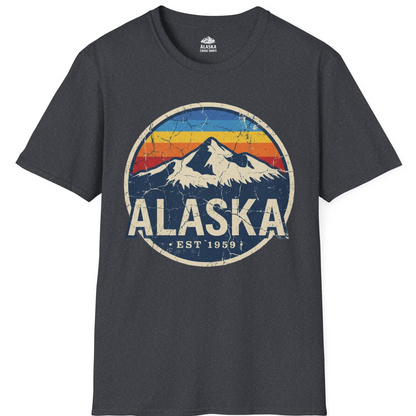 Alaska Vintage Shirt T-Shirt – Dark Heather Grey – Alaska Cruise Shirts