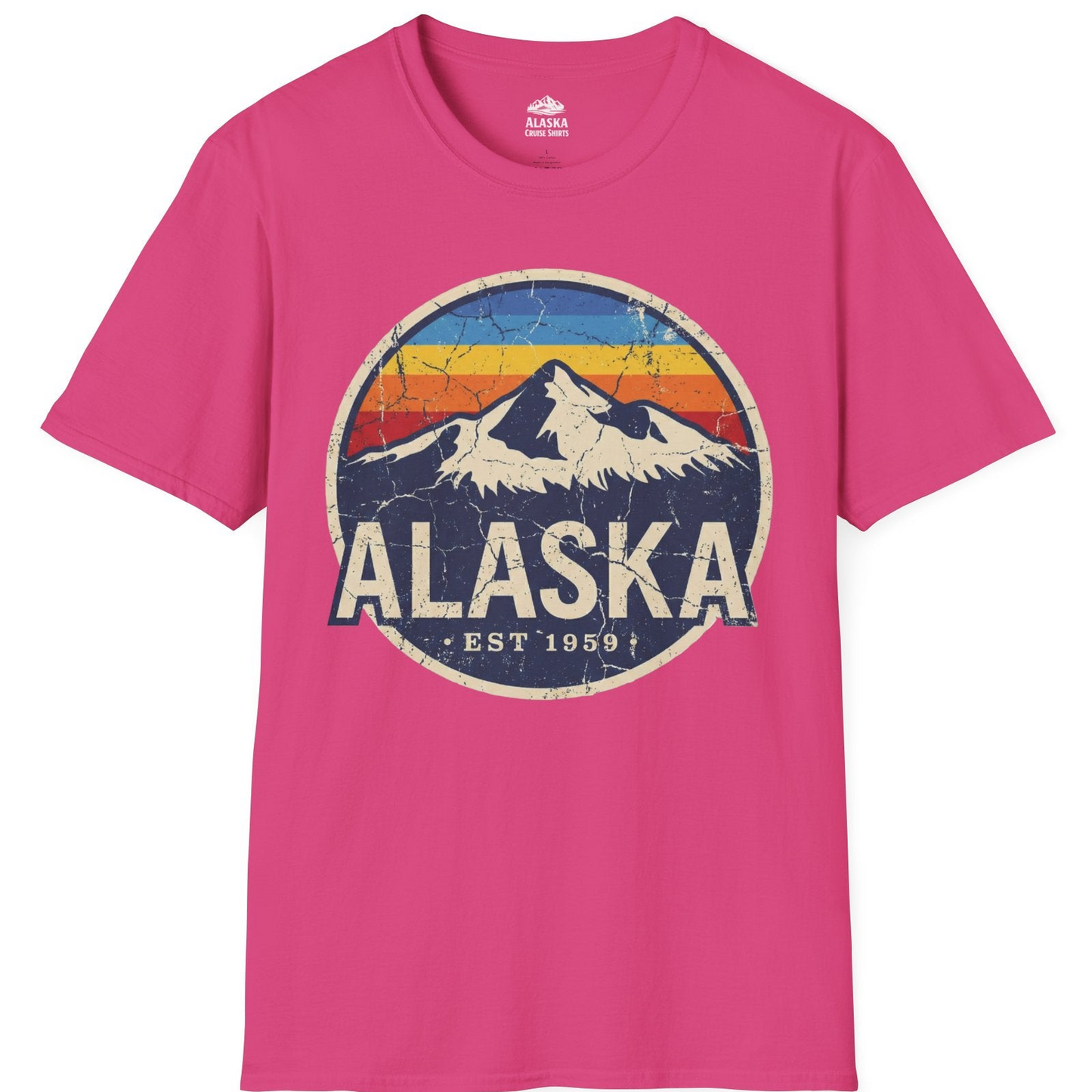 Alaska Vintage Shirt T-Shirt – Heliconia – Alaska Cruise Shirts
