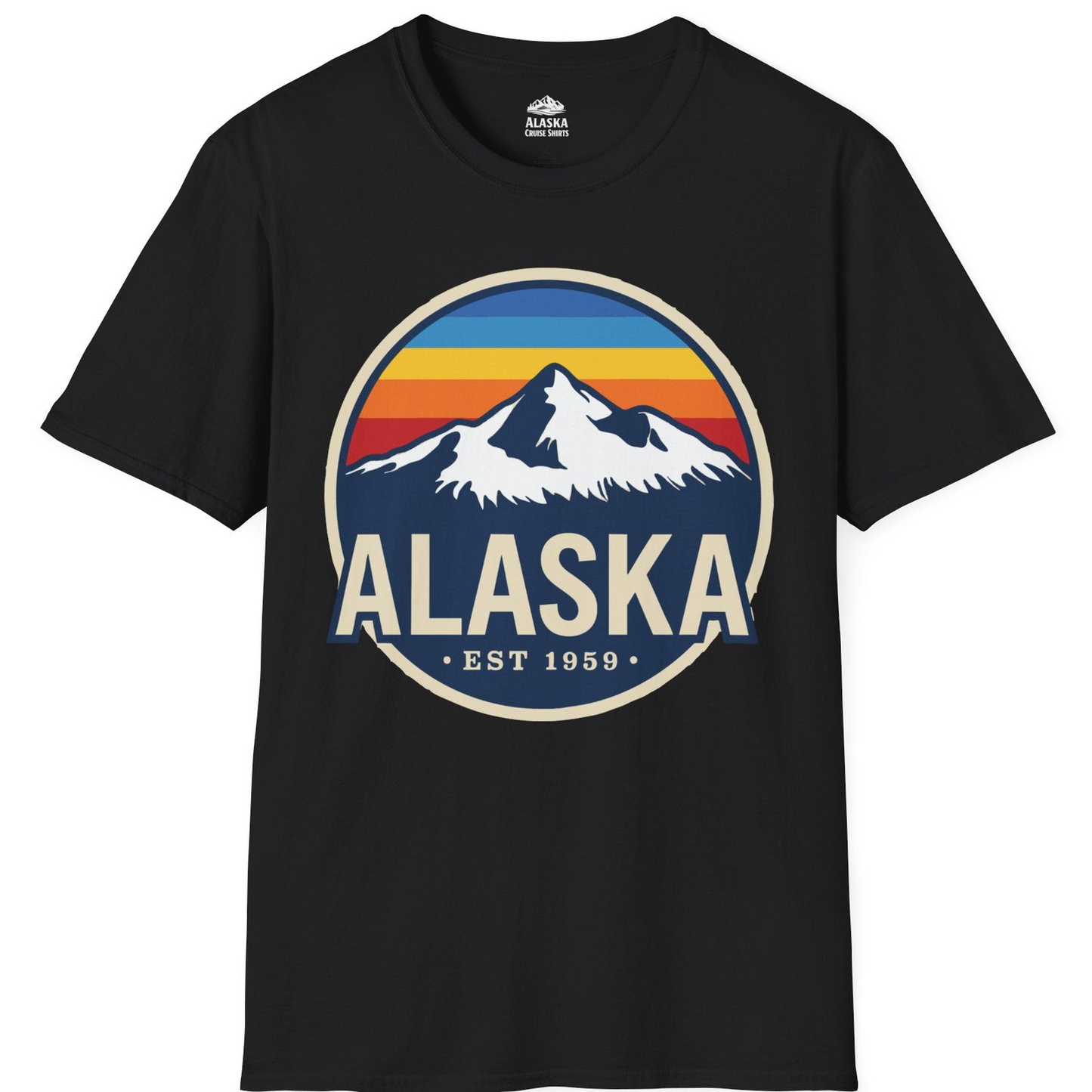 Alaska Vintage Shirt T-Shirt – Black – Alaska Cruise Shirts