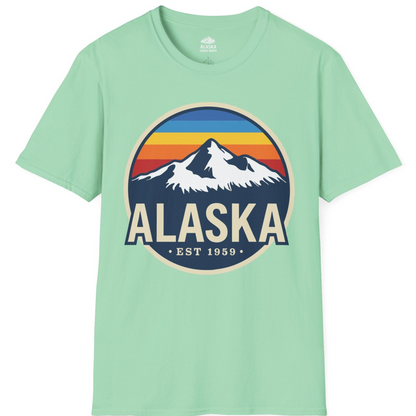 Alaska Vintage Shirt T-Shirt – Mint Green – Alaska Cruise Shirts