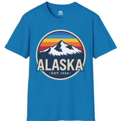 Alaska Vintage Shirt T-Shirt – Sapphire – Alaska Cruise Shirts