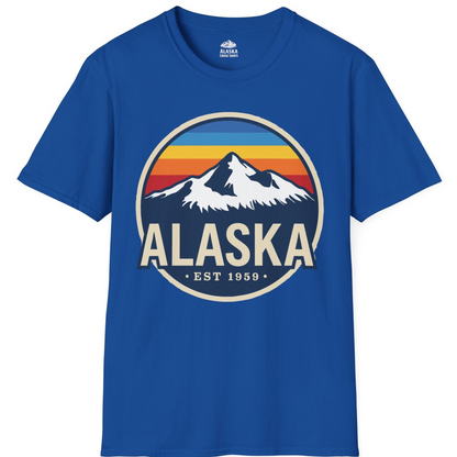 Alaska Vintage Shirt T-Shirt – Royal – Alaska Cruise Shirts