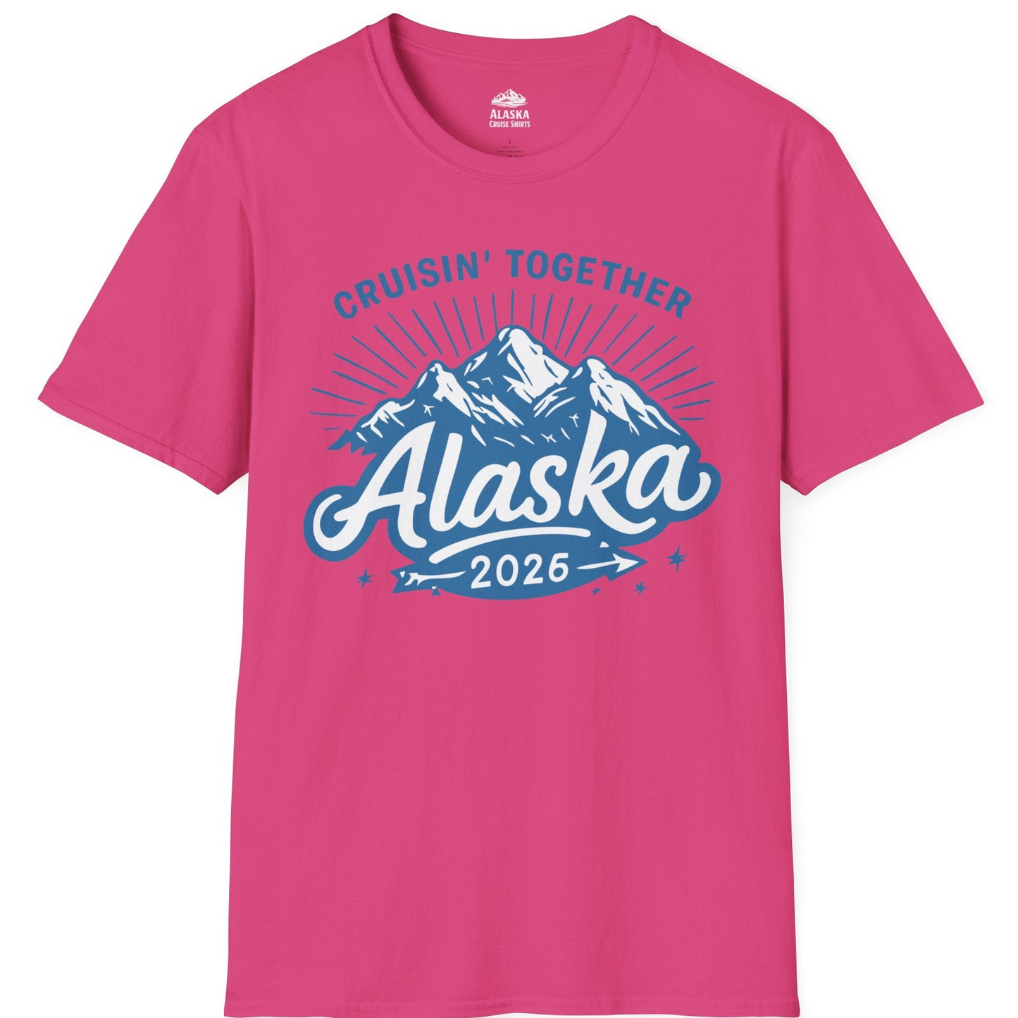 Alaska Cruise Mountains Adventure Shirt T-Shirt – Heliconia – Alaska Cruise Shirts