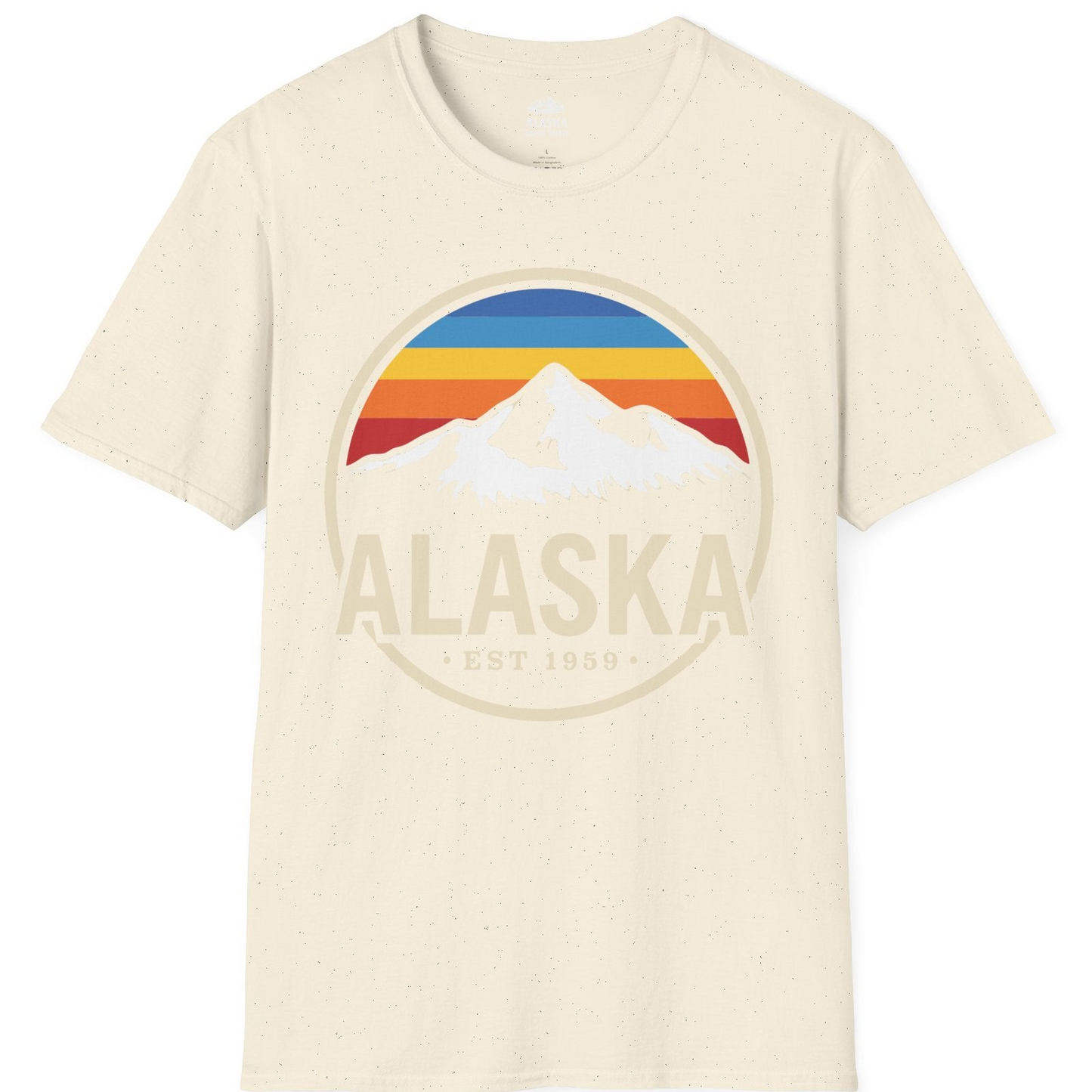Alaska Vintage Mountain Sunset Shirt T-Shirt – Natural – Alaska Cruise Shirts