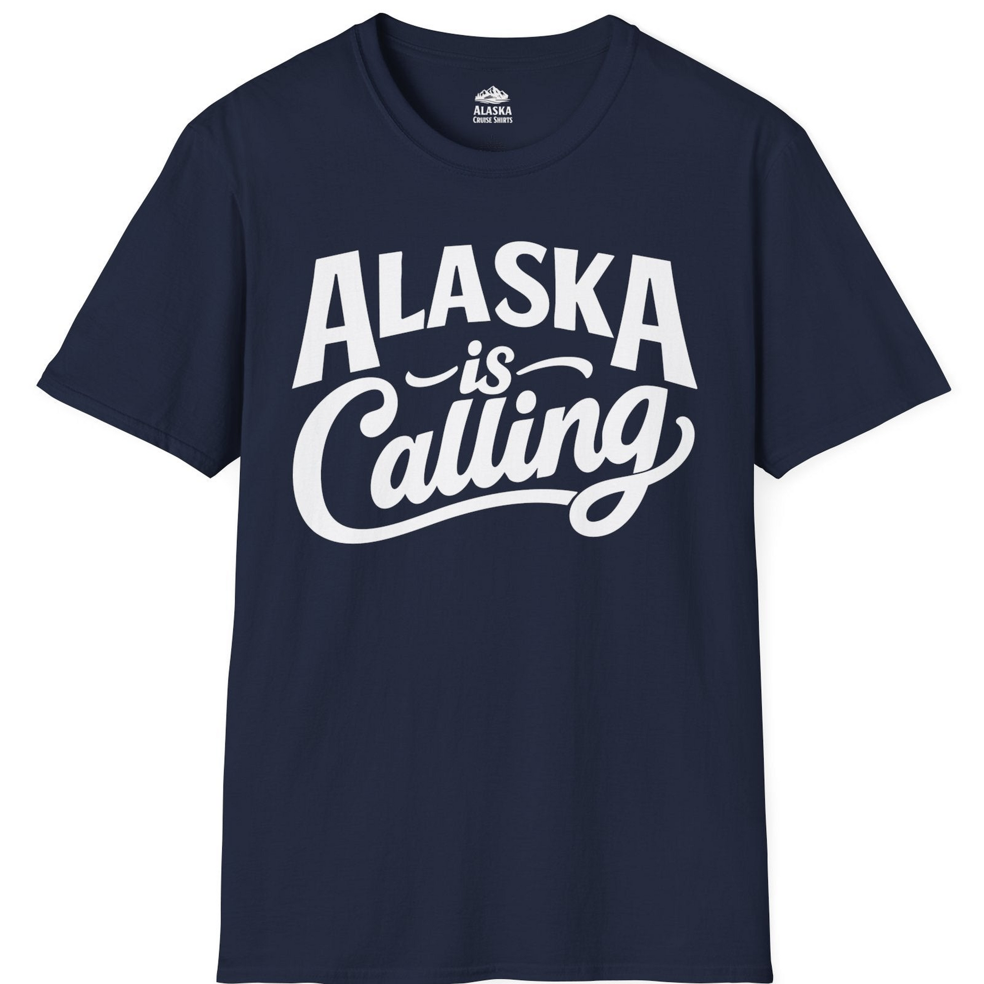 Alaska Is Calling Shirt T-Shirt – Navy – Alaska Cruise Shirts