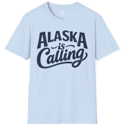 Alaska Is Calling Shirt T-Shirt – Light Blue – Alaska Cruise Shirts