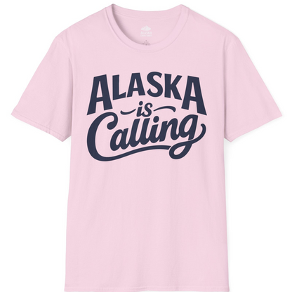 Alaska Is Calling Shirt T-Shirt – Light Pink – Alaska Cruise Shirts