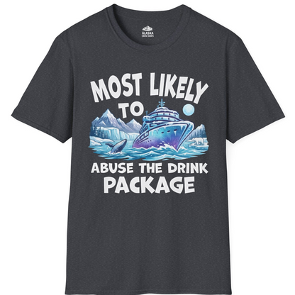 Funny Alaska Cruise Shirt T-Shirt – Dark Heather Grey – Alaska Cruise Shirts