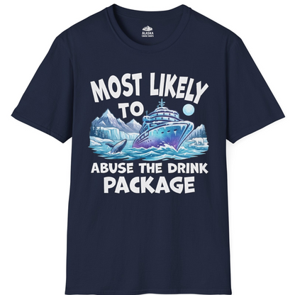 Funny Alaska Cruise Shirt T-Shirt – Navy – Alaska Cruise Shirts