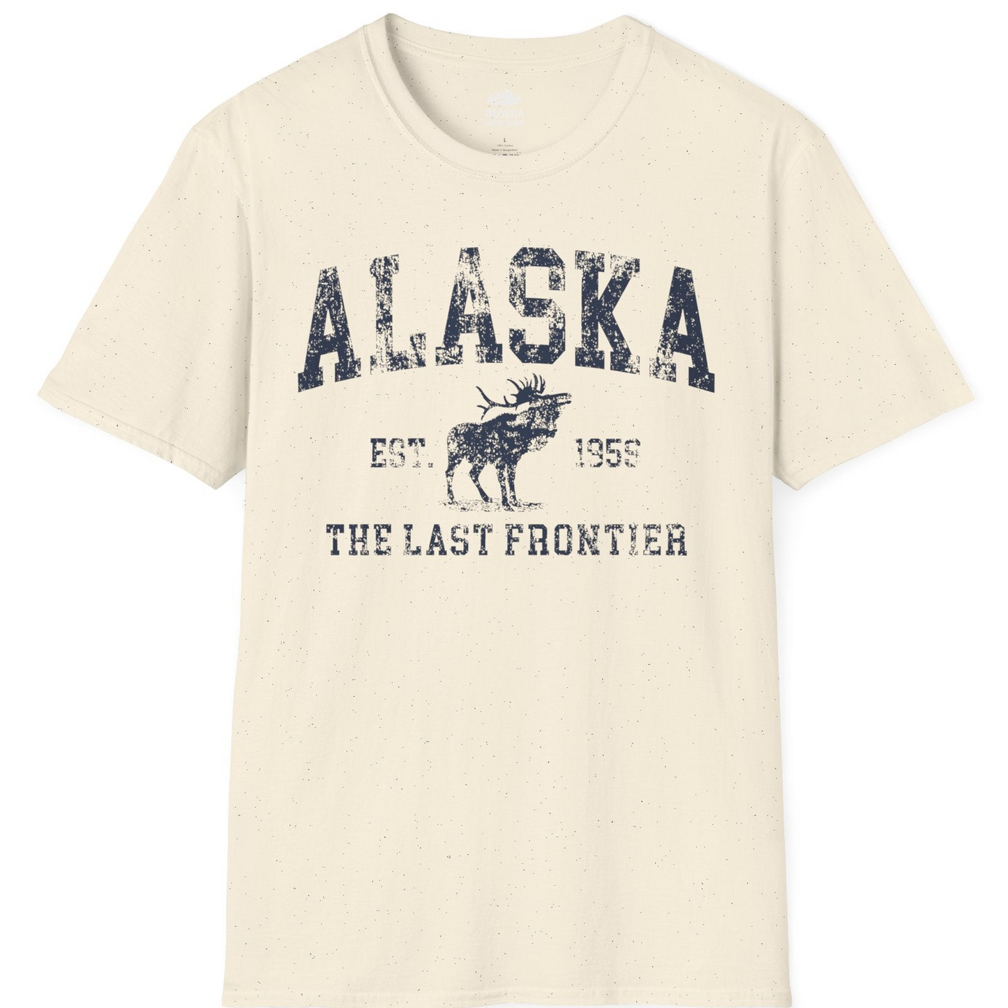 Vintage Alaska Moose Shirt T-Shirt – Natural – Alaska Cruise Shirts