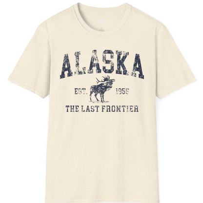 Vintage Alaska Moose Shirt T-Shirt – Natural – Alaska Cruise Shirts
