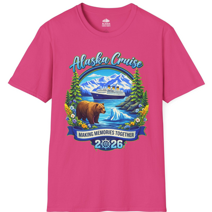 Alaska Cruise 2026 Family Shirt T-Shirt – Heliconia – Alaska Cruise Shirts
