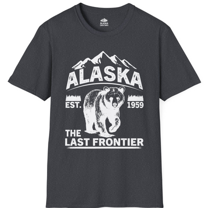 Alaska Bear Shirt T-Shirt – Dark Heather Grey – Alaska Cruise Shirts