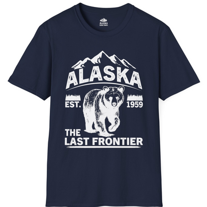 Alaska Bear Shirt T-Shirt – Navy – Alaska Cruise Shirts