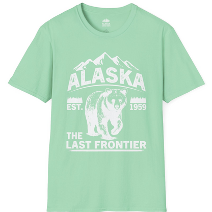 Alaska Bear Shirt T-Shirt – Mint Green – Alaska Cruise Shirts