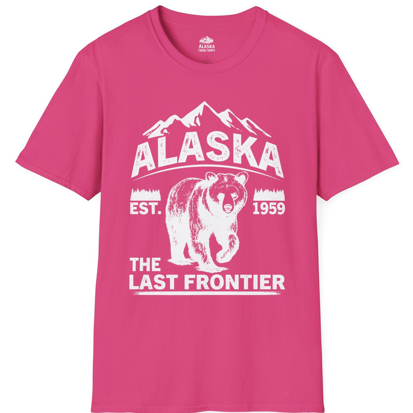 Alaska Bear Shirt T-Shirt – Heliconia – Alaska Cruise Shirts
