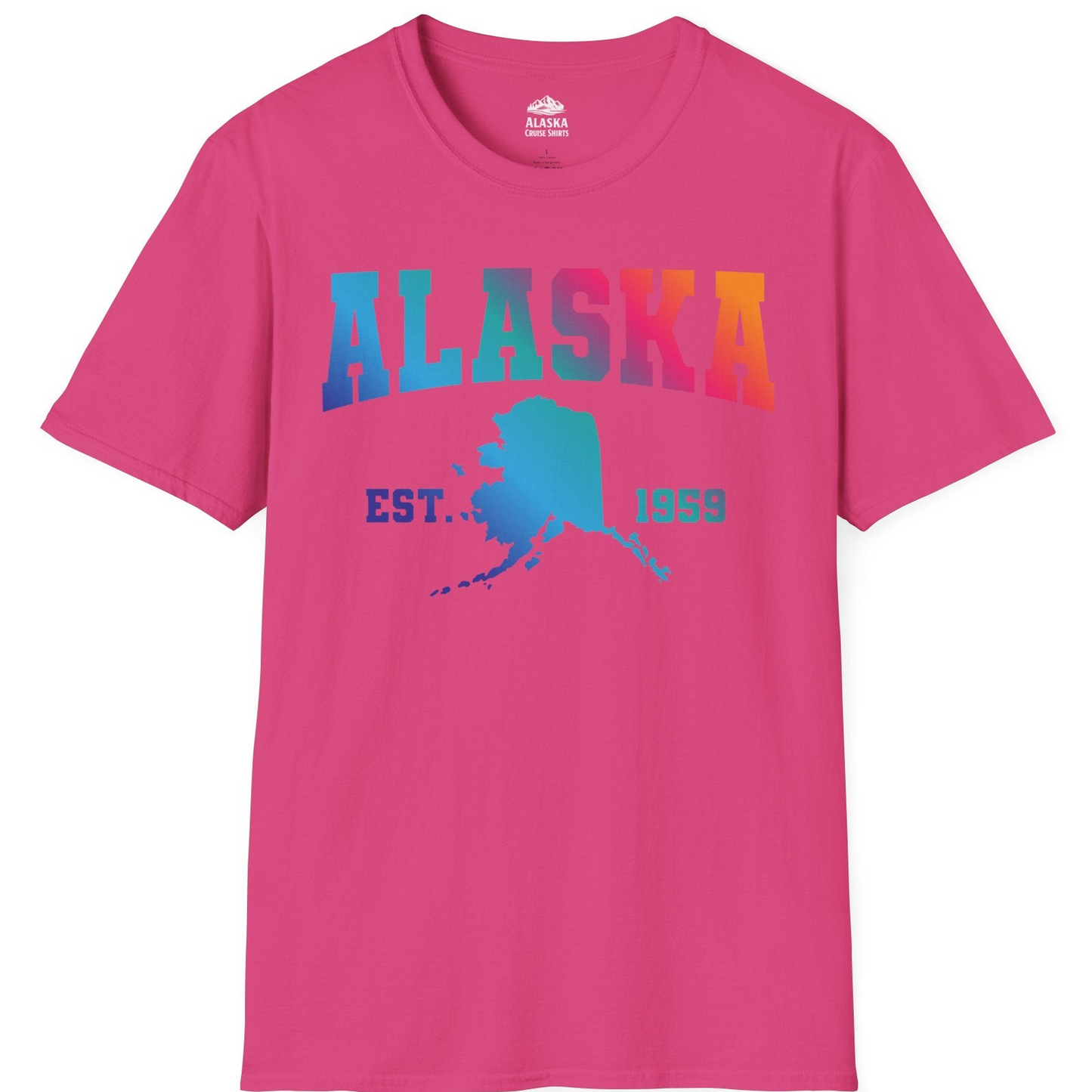 Retro Alaska Est 1959 Shirt T-Shirt – Heliconia – Alaska Cruise Shirts