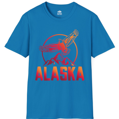 Alaska Eagle Mountains Graphic Shirt T-Shirt – Sapphire – Alaska Cruise Shirts