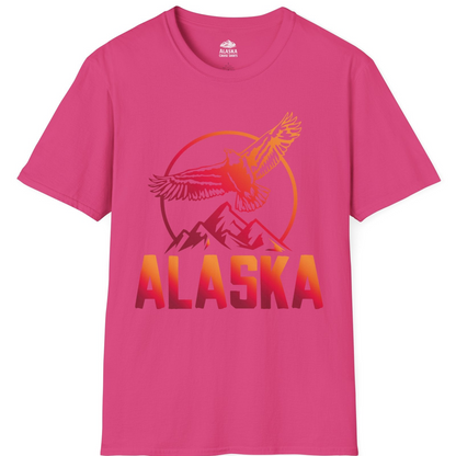 Alaska Eagle Mountains Graphic Shirt T-Shirt – Heliconia – Alaska Cruise Shirts