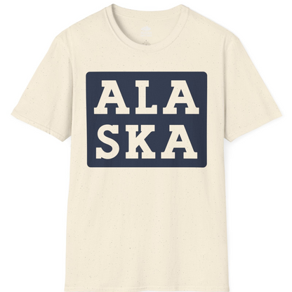 Bold Alaska Block Text Shirt T-Shirt – Natural – Alaska Cruise Shirts