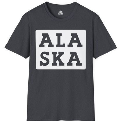 Bold Alaska Block Text Shirt T-Shirt – Dark Heather Grey – Alaska Cruise Shirts