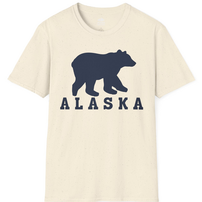 Alaska Bear Silhouette Shirt T-Shirt – Natural – Alaska Cruise Shirts