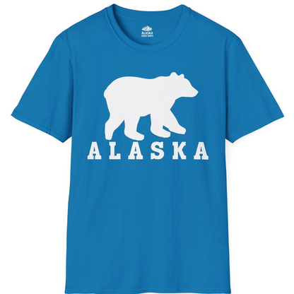 Alaska Bear Silhouette Shirt T-Shirt – Sapphire – Alaska Cruise Shirts