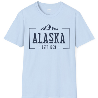 Vintage Alaska Estd 1959 Shirt T-Shirt – Light Blue – Alaska Cruise Shirts