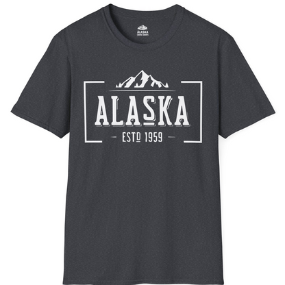 Vintage Alaska Estd 1959 Shirt T-Shirt – Dark Heather Grey – Alaska Cruise Shirts