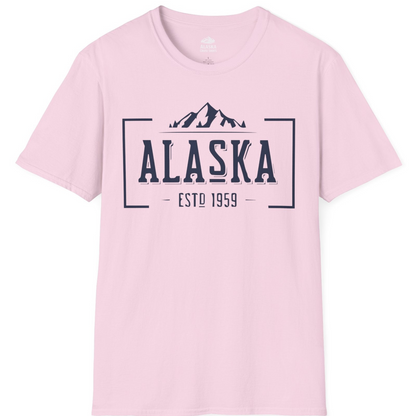 Vintage Alaska Estd 1959 Shirt T-Shirt – Light Pink – Alaska Cruise Shirts