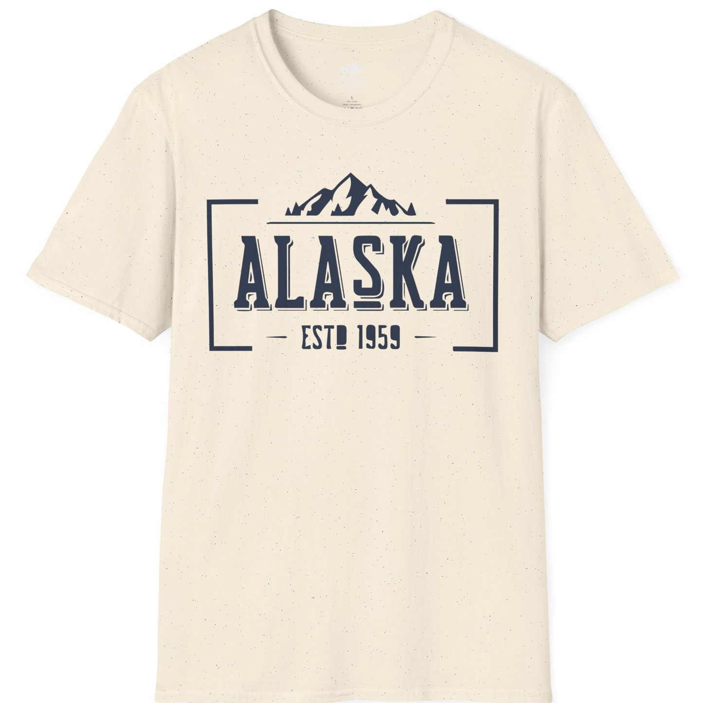 Alaska Mountain Vintage Shirt T-Shirt – Natural – Alaska Cruise Shirts