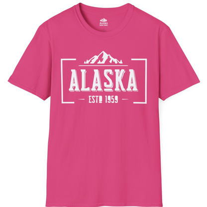 Alaska Mountain Vintage Shirt T-Shirt – Heliconia – Alaska Cruise Shirts