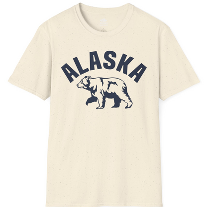 Alaska Bear Silhouette Wildlife Shirt T-Shirt – Natural – Alaska Cruise Shirts