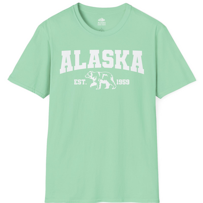 Vintage Alaska Bear Shirt T-Shirt – Mint Green – Alaska Cruise Shirts