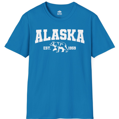 Vintage Alaska Bear Shirt T-Shirt – Sapphire – Alaska Cruise Shirts